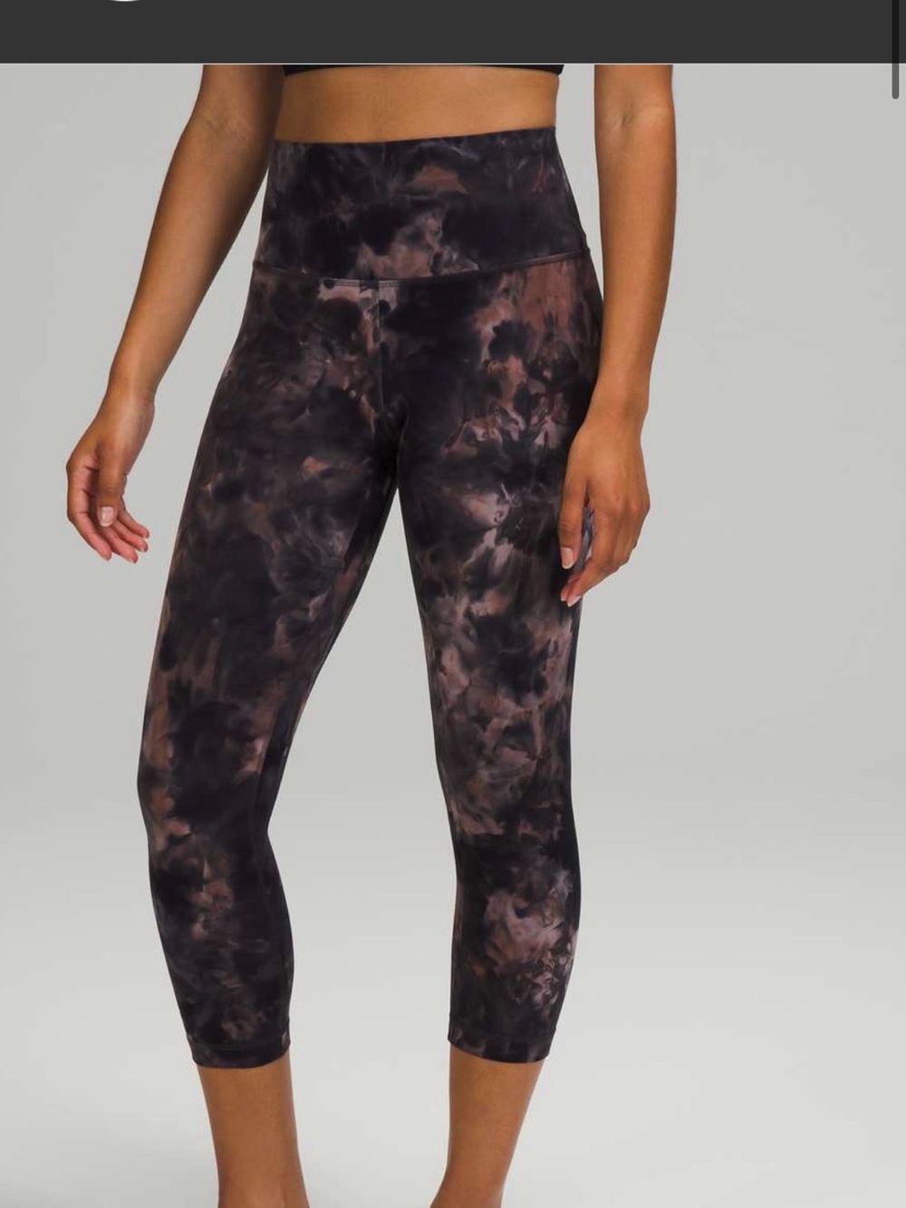 Lululemon Cropped Diamond Dye Pink Leggings -  20